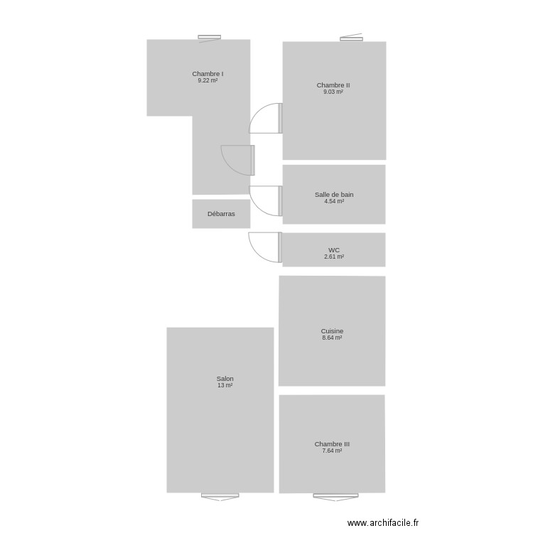 appartement Olivierb. Plan de 0 pièce et 0 m2