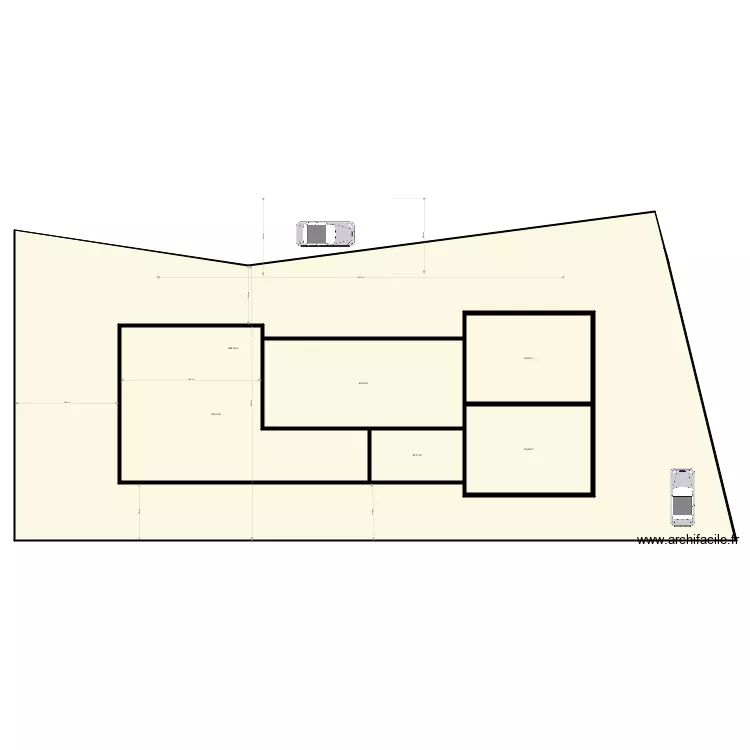 Implantation brezins plein pied 2 etude. Plan de 