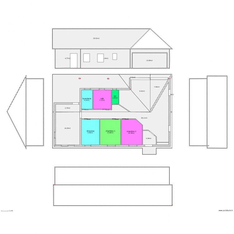 plan    toiture. Plan de 0 pièce et 0 m2