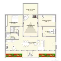 Maison enterr&eacute;e