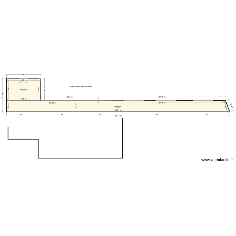 plan terrasse mairie noumea. Plan de 0 pièce et 0 m2