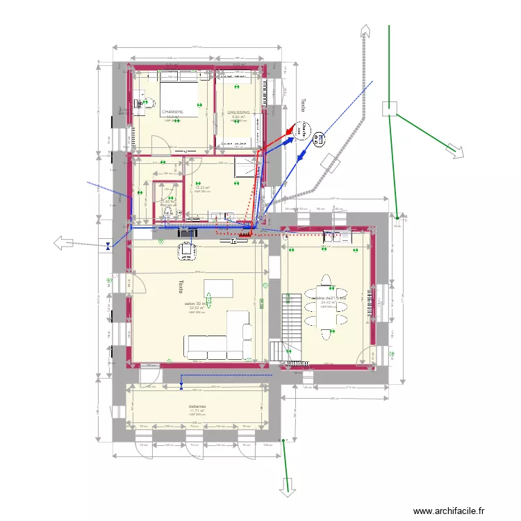 plan maison 2. Plan de 