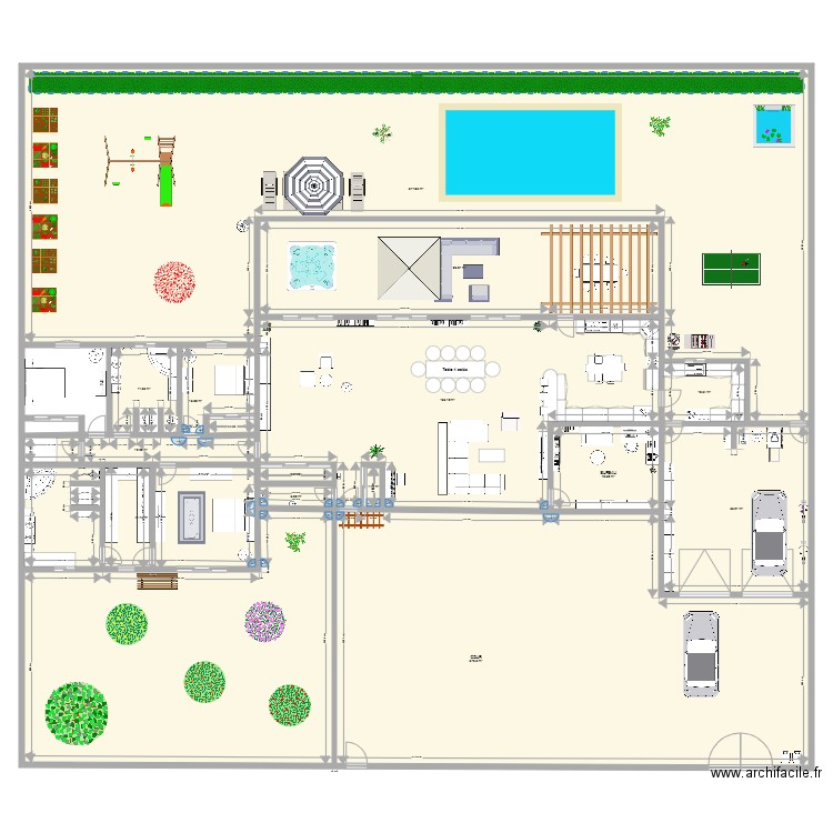 PLAN AC 20. Plan de 14 pièces et 1146 m2