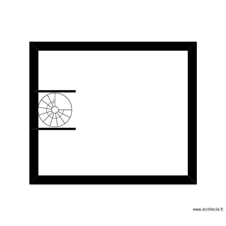 appart. Plan de 1 pièce et 16 m2
