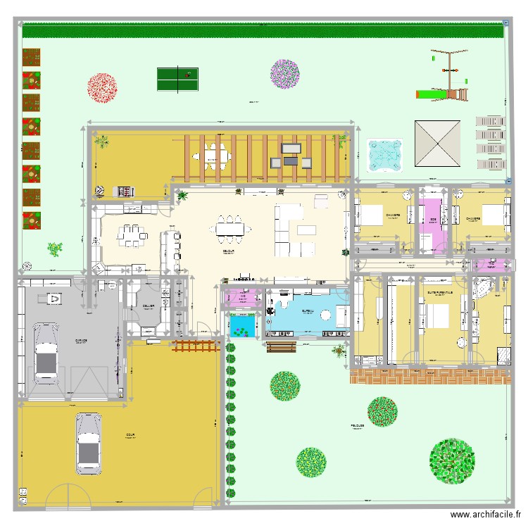 PLAN AC 11. Plan de 19 pièces et 963 m2