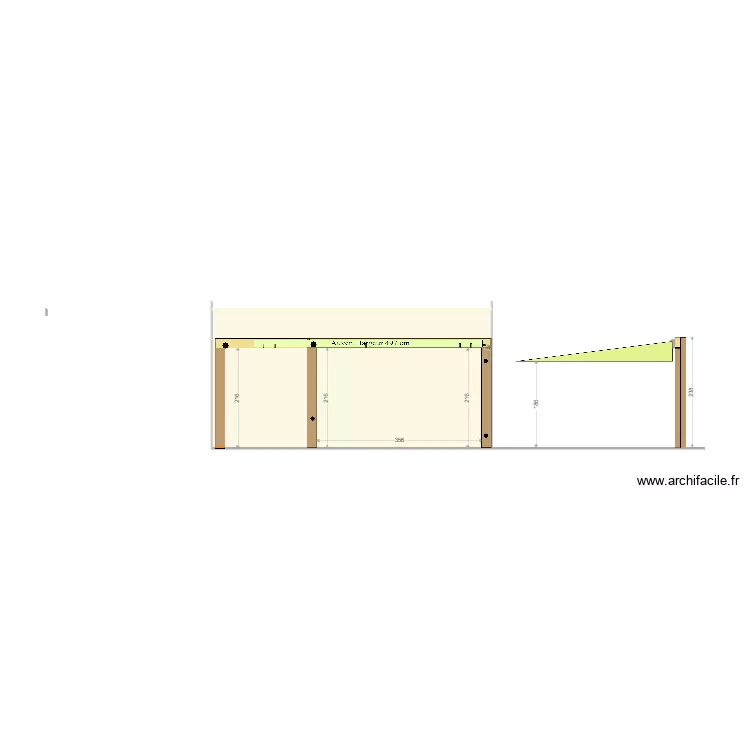 Arche Auvent 01. Plan de 