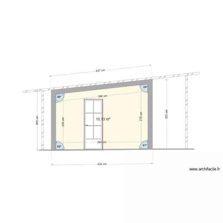 façade entre . Plan de façade entre . Plan de