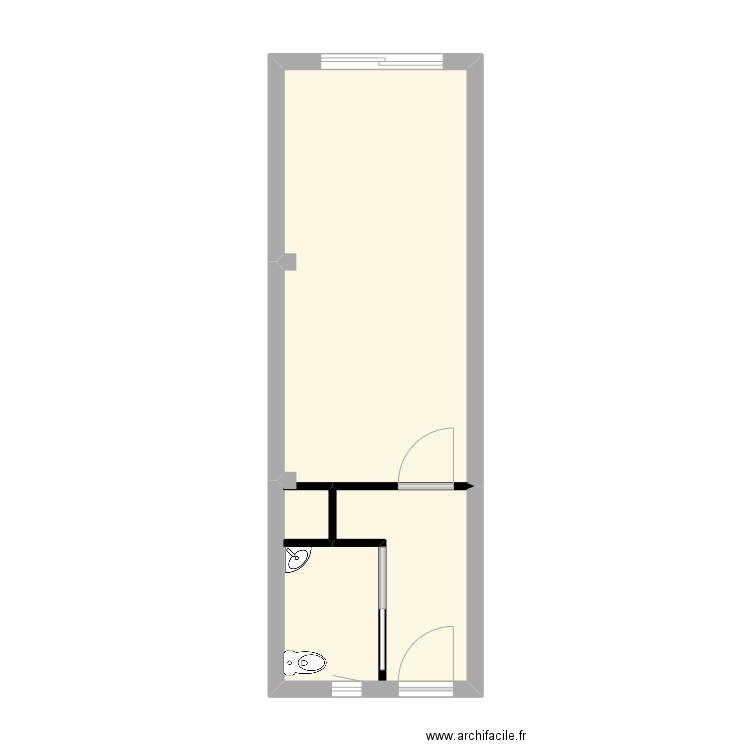 cabinet 1. Plan de 1 pièce et 29 m2