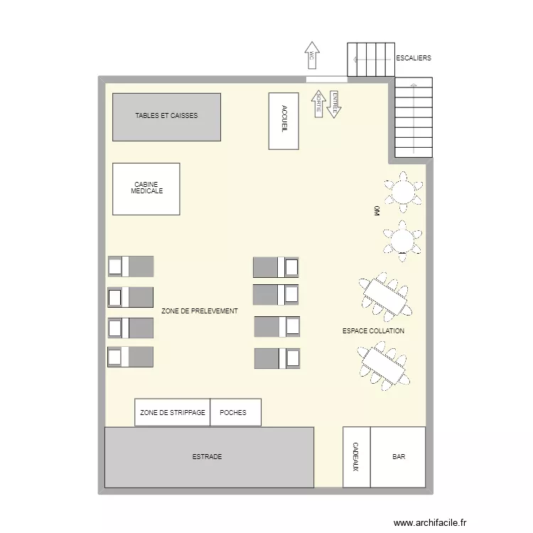 CHATELINEAU - Centre sportif. Plan de 