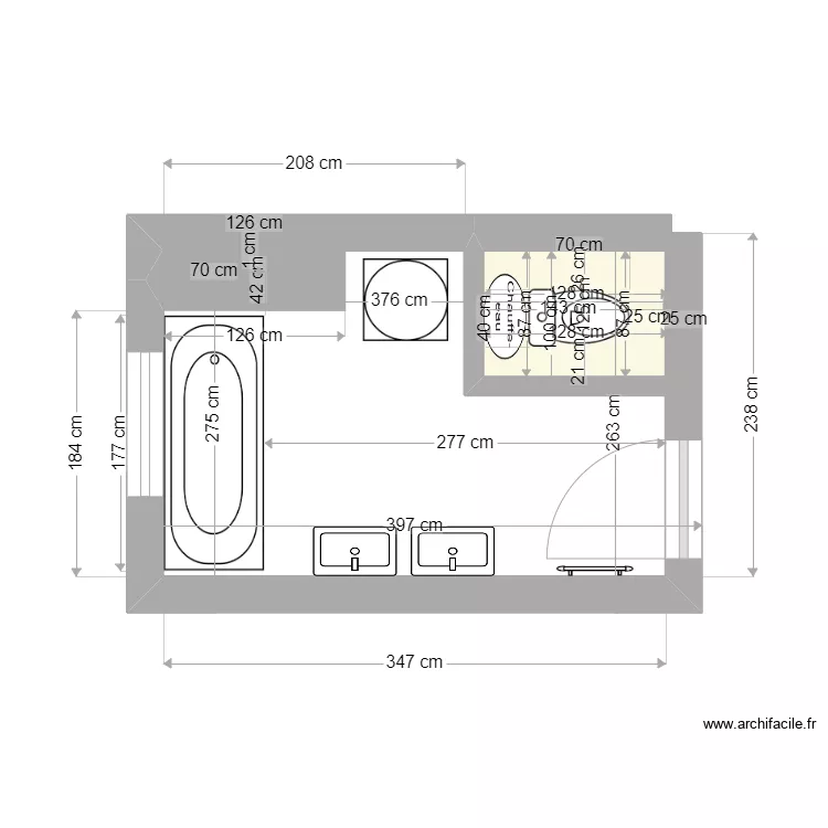 SDB GLORIETTE V2. Plan de 