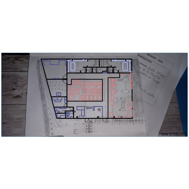 plan salle de sport. Plan de 0 pièce et 0 m2