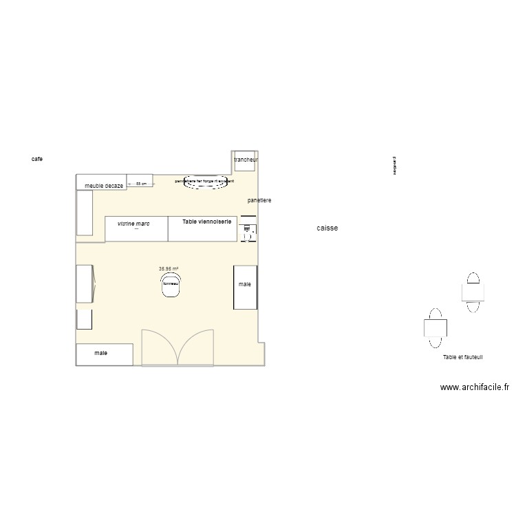 boutique1. Plan de 0 pièce et 0 m2