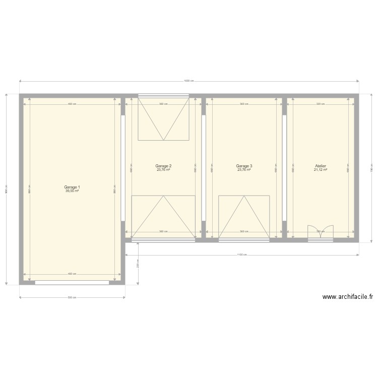 garage RDC 1 OK. Plan de 0 pièce et 0 m2