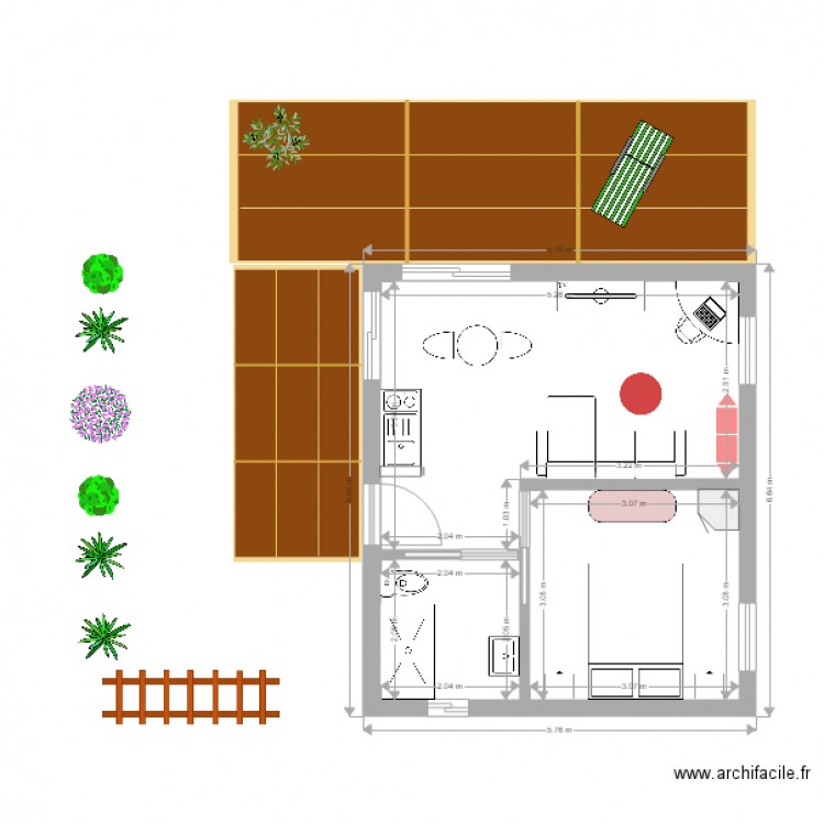 LE Stud. Plan de 0 pièce et 0 m2