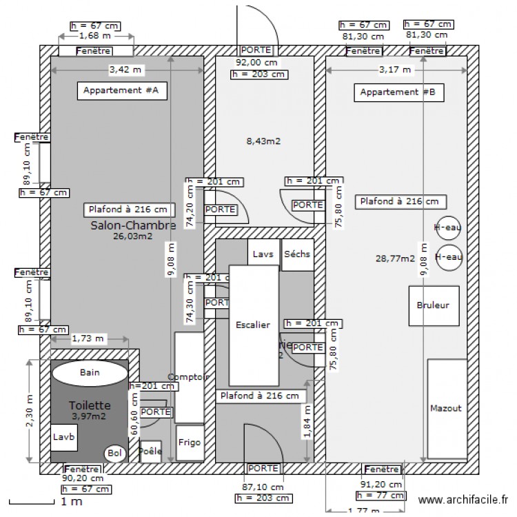 Plan Garon Sous-sol Before. Plan de 0 pièce et 0 m2