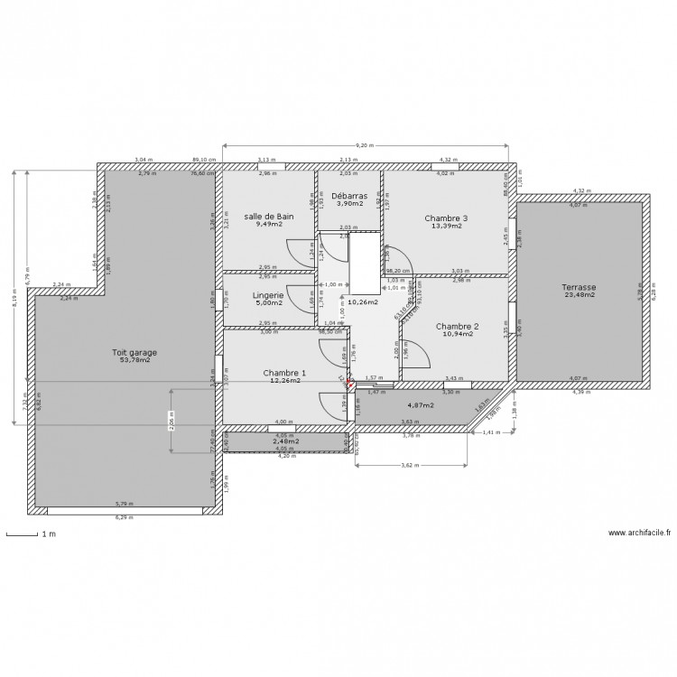 maison2-etageV1. Plan de 0 pièce et 0 m2