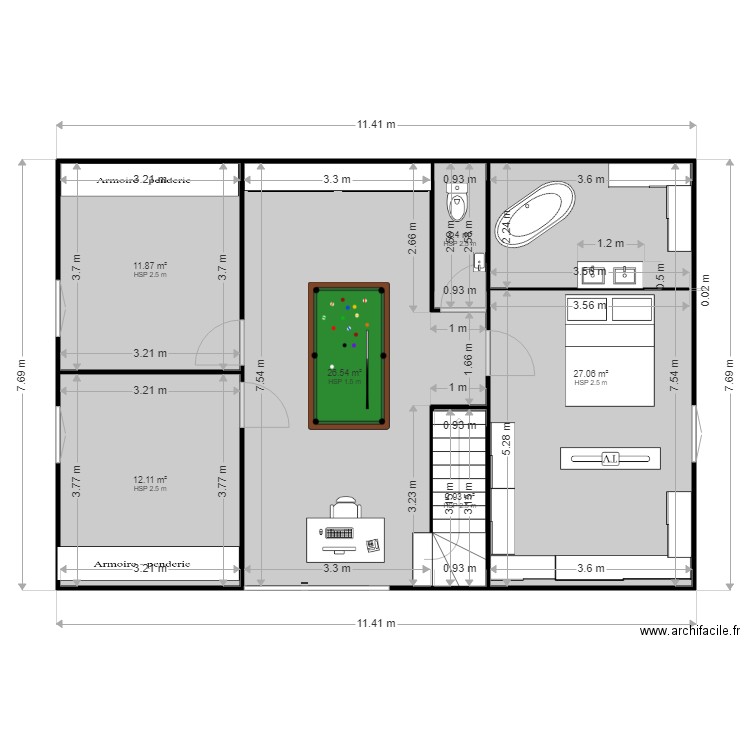 etage1. Plan de 0 pièce et 0 m2