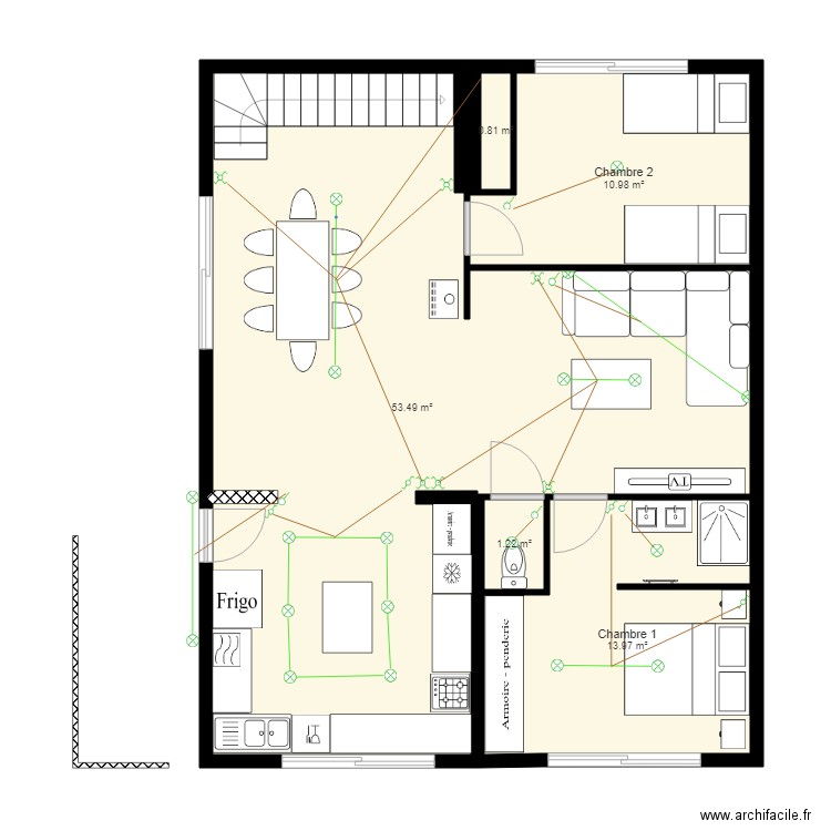 bellevue elec lumiere. Plan de 0 pièce et 0 m2