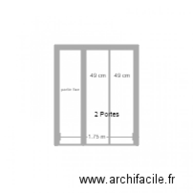 Portes suites. Plan de 0 pièce et 0 m2