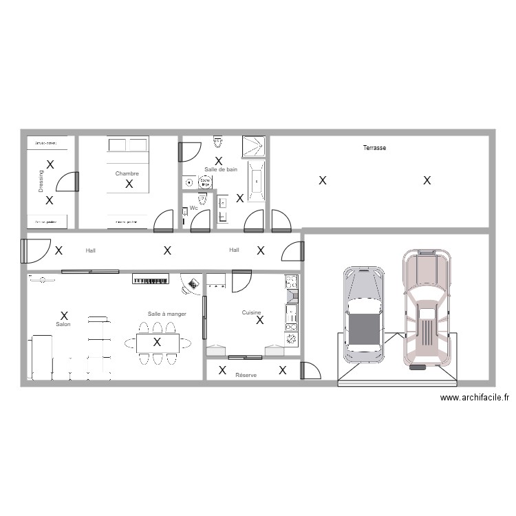 4Q home plein pied SIPS SEPT 2020. Plan de 0 pièce et 0 m2