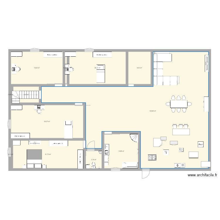 maison. Plan de 0 pièce et 0 m2