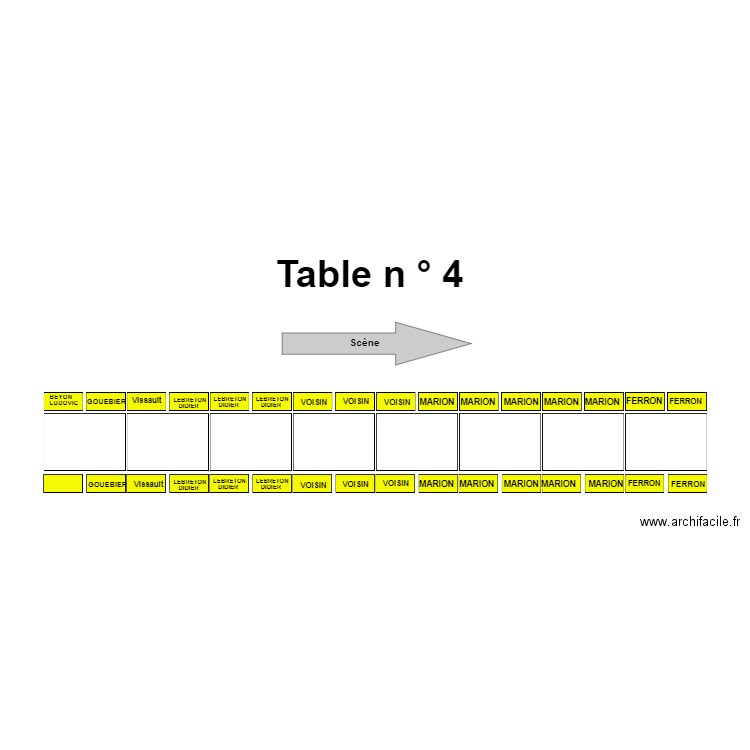 Table 4. Plan de 0 pièce et 0 m2