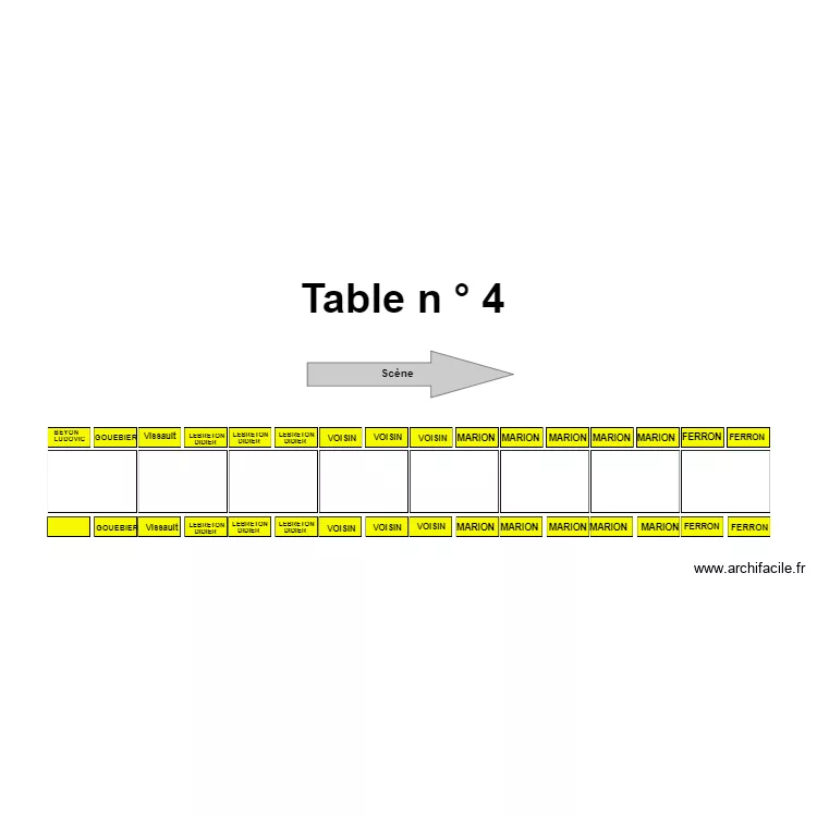 Table 4. Plan de 