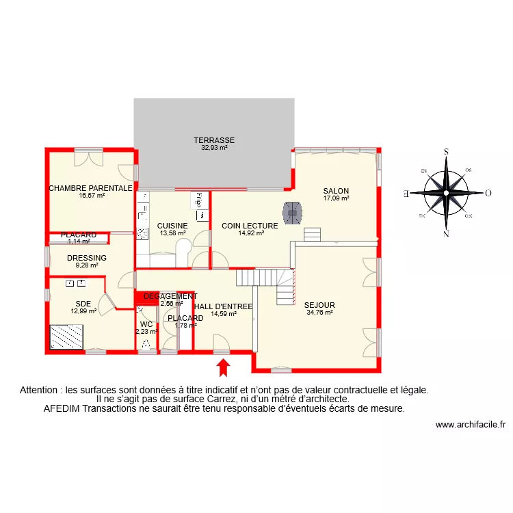 BI 6864 RDC. Plan de 