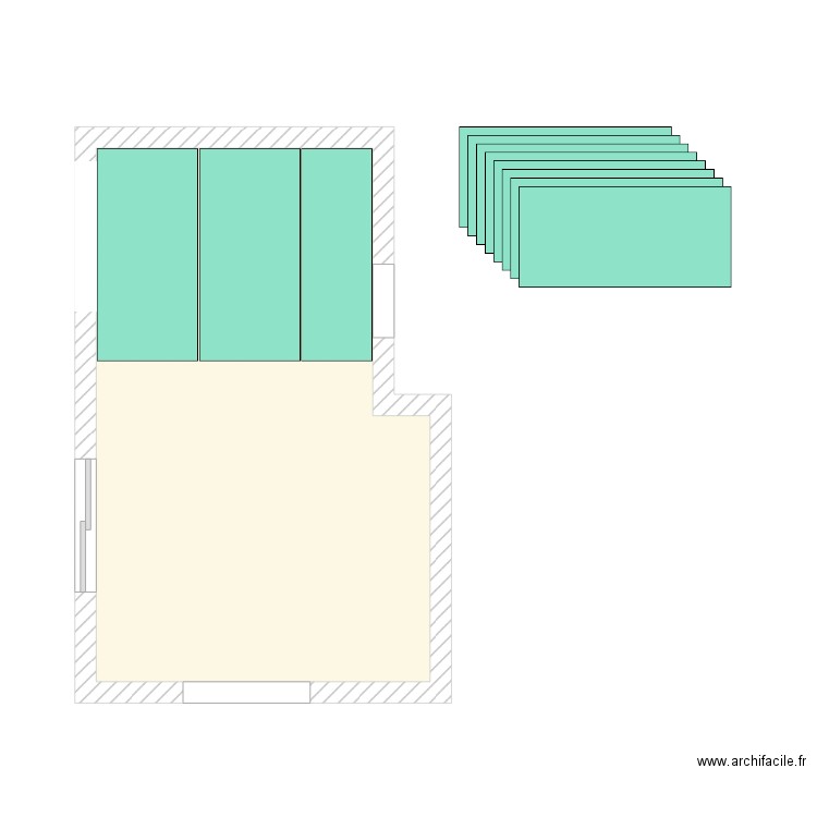 Calepinage Salle à manger. Plan de 0 pièce et 0 m2