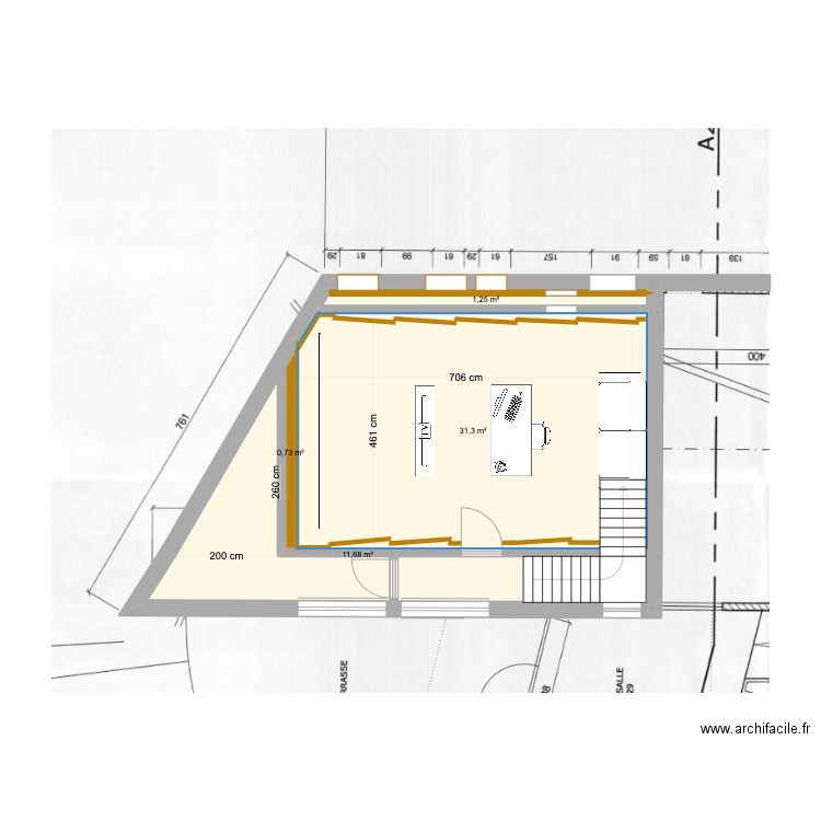 Bierges - Montage_son - V10.1. Plan de 4 pièces et 45 m2