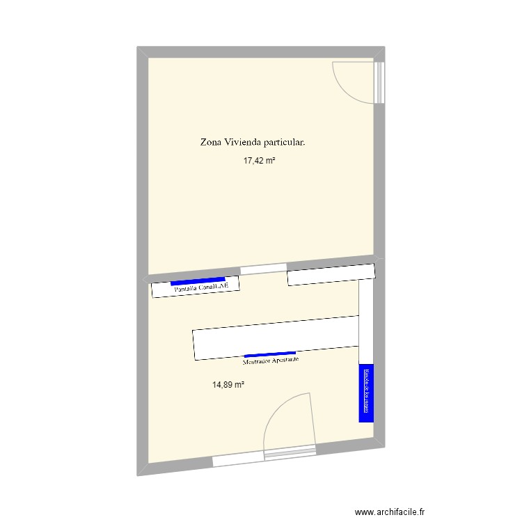 55225_Local_Propuesto. Plan de 2 pièces et 32 m2