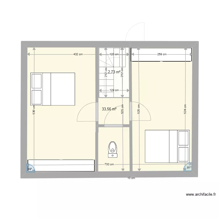 Maison 2. Plan de 