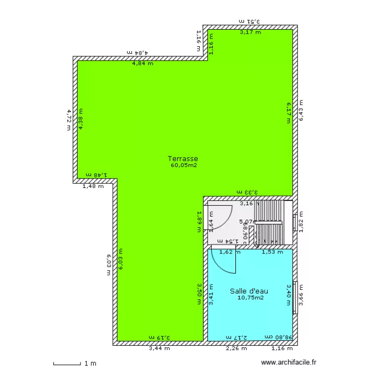 Chatt El Hillal_ Terrasse. Plan de Chatt El Hillal_ Terrasse. Plan de