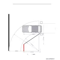 parcours auto Rayon de Braquage Autoturn 610 cm