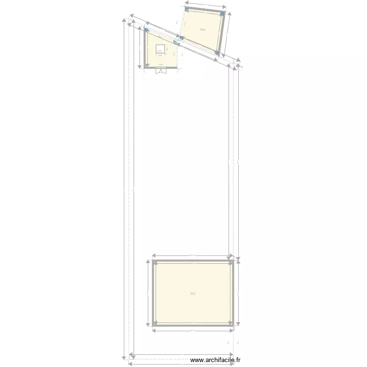 projet abri de jardin. Plan de 