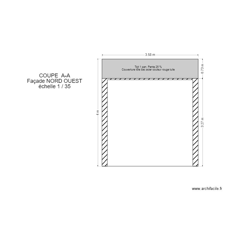 Coupe A A. Plan de 0 pièce et 0 m2