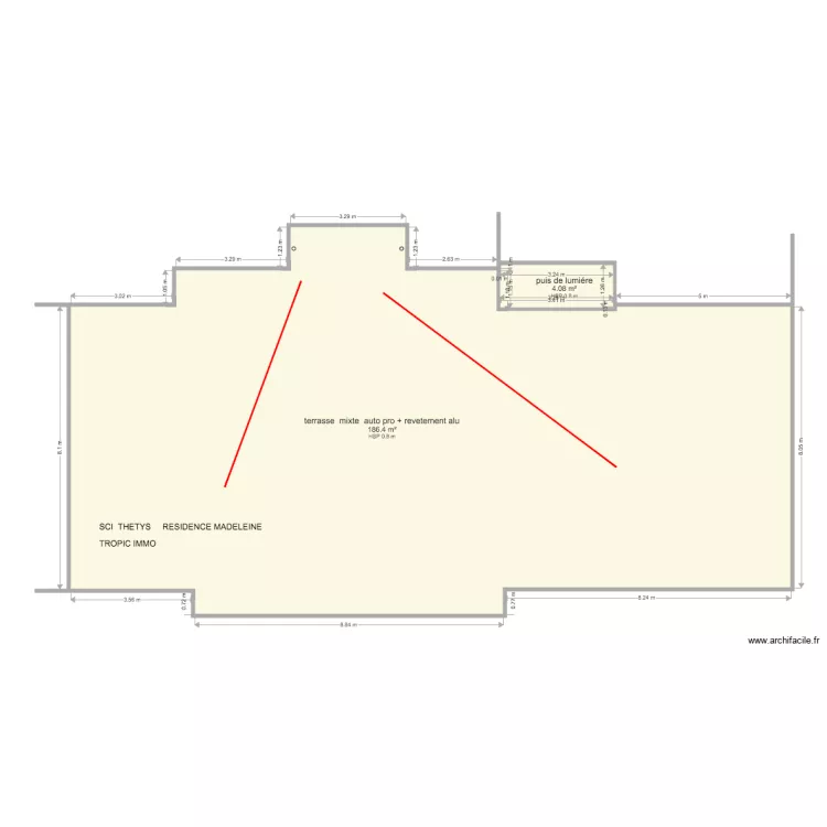 RESIDENCE MADELEINE . Plan de 