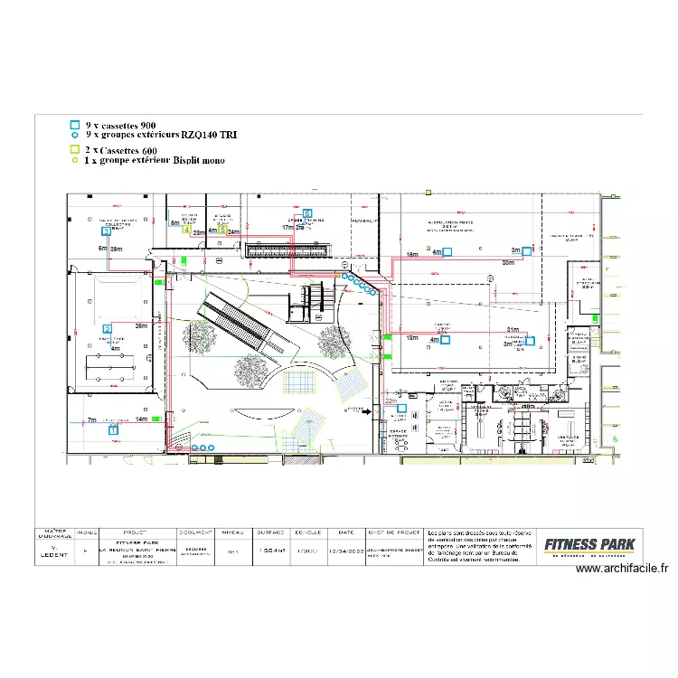 Finess park ST Pierre . Plan de 