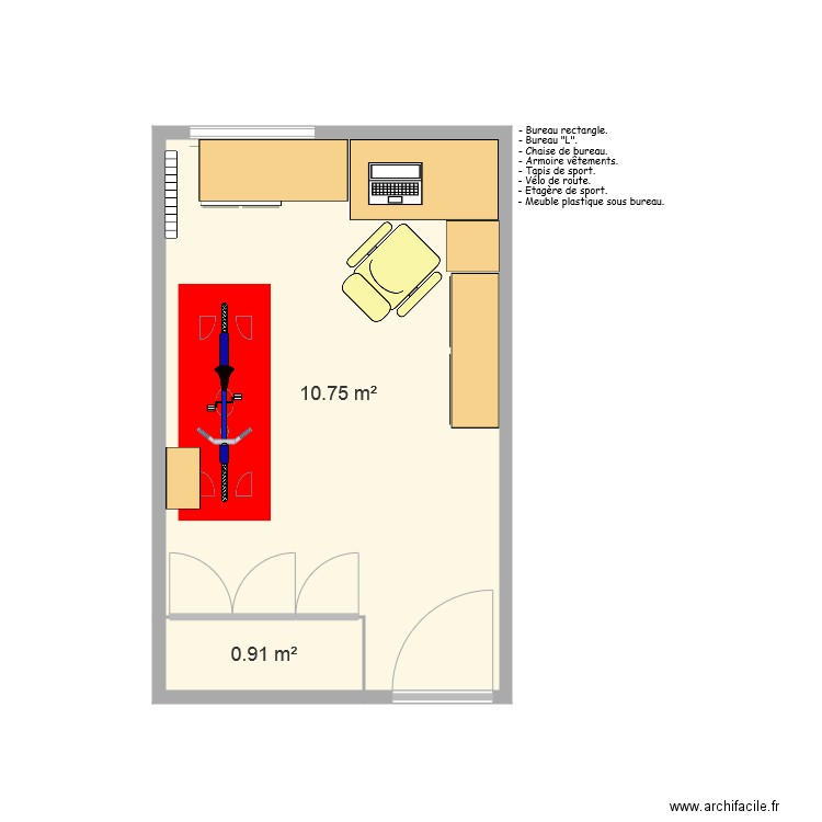 SALLE DE SPORT. Plan de 0 pièce et 0 m2