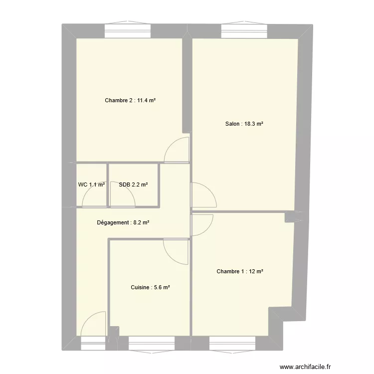 TEXIER Claussat. Plan de 