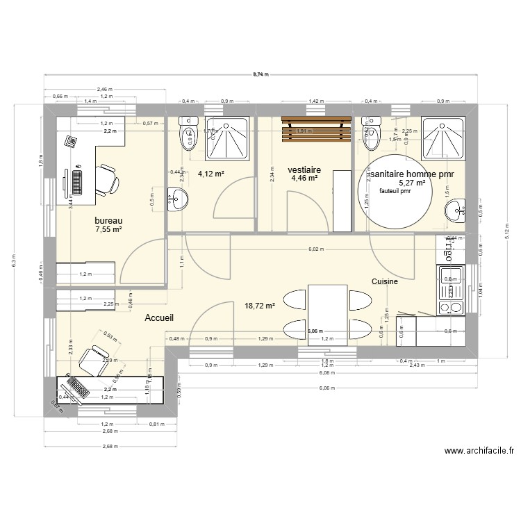 module 3 catalogueindiceb. Plan de 5 pièces et 40 m2