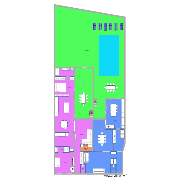 CHATEAUBRIAND PRO V11RDC. Plan de 16 pièces et 408 m2