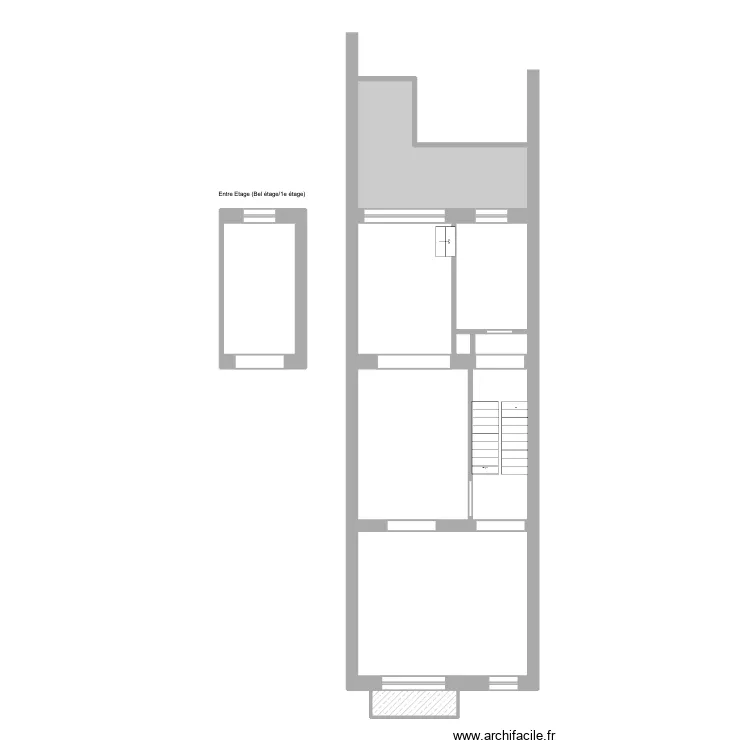 Churchill 21 Rez+1 - de fait -. Plan de 9 et 85 m² Churchill 21 Rez+1 - de fait -. Plan de 9 et 85 m²