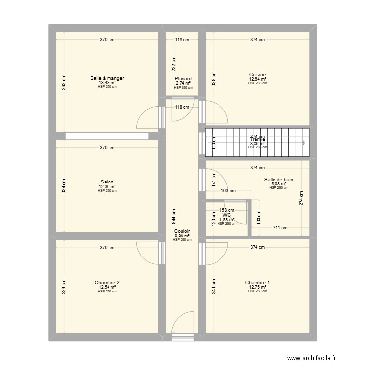plan BUCHLER RDC. Plan de 15 pièces et 190 m2