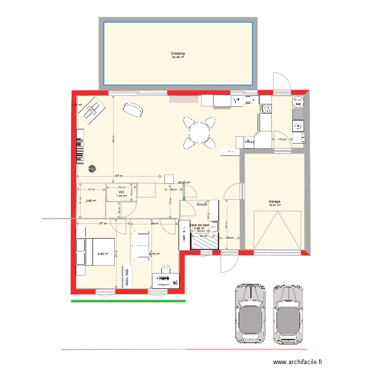 raymonde version caroline 3. Plan de 0 pièce et 0 m2