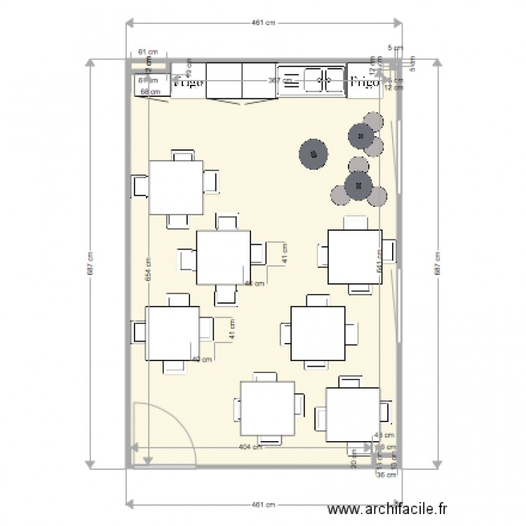 CANTINE. Plan de 0 pièce et 0 m2