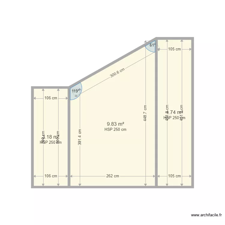 CAGE FONCIA HAUTE VIENNE. Plan de 