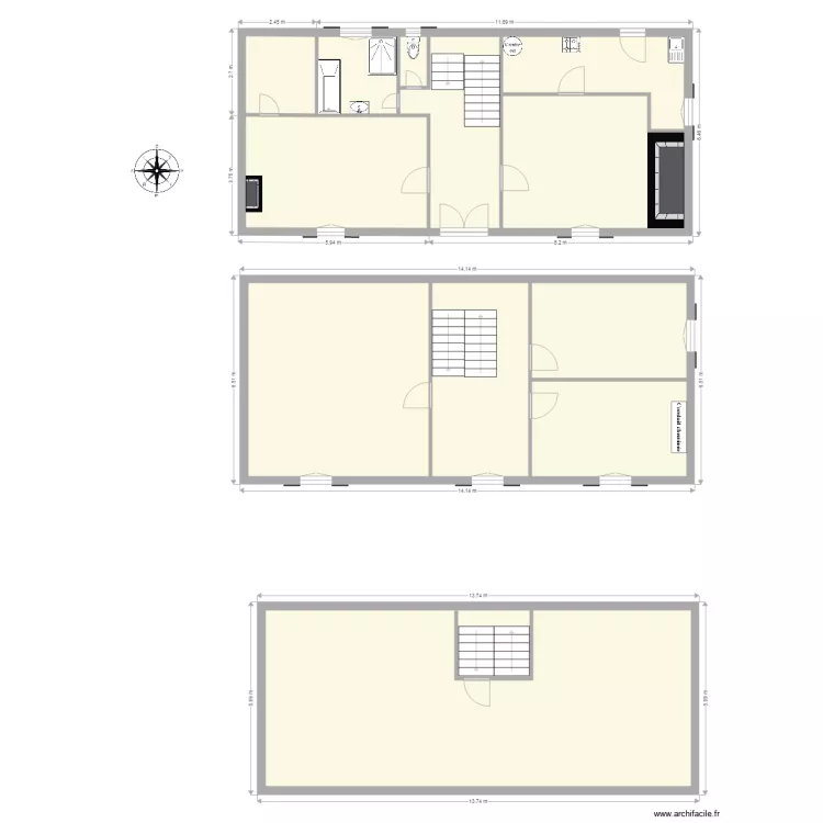 Maison Fichous. Plan de Maison Fichous. Plan de