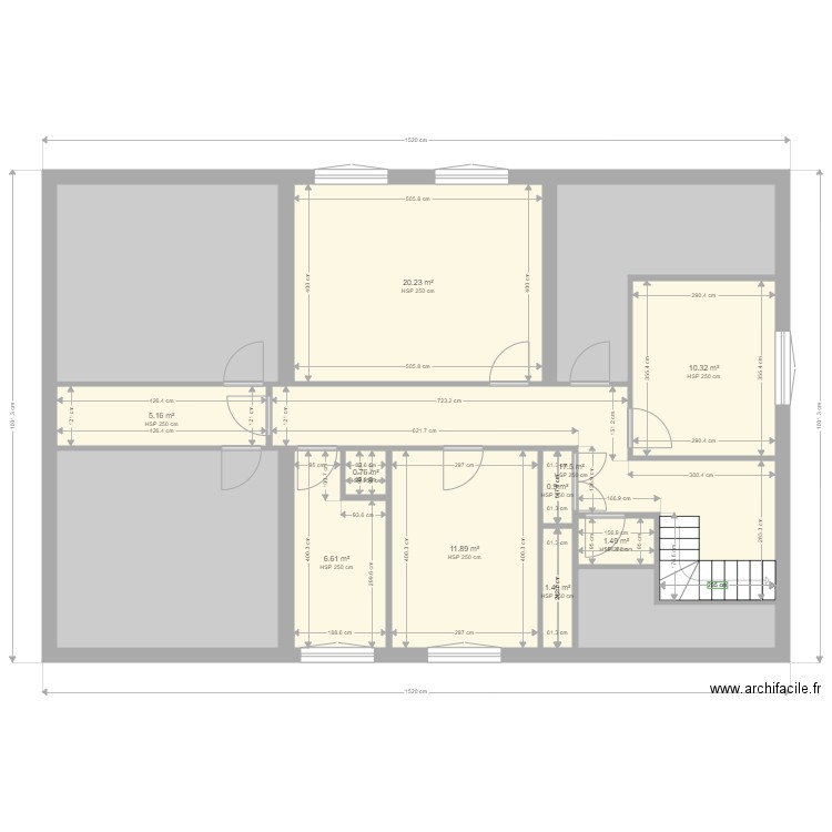 PLAN ROSIERE ETAGE. Plan de 0 pièce et 0 m2
