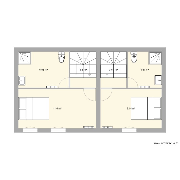 auffay 1er. Plan de 0 pièce et 0 m2